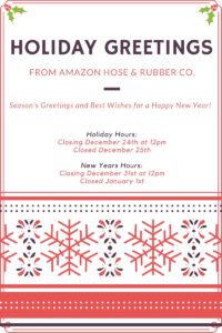 Holiday Greetings and Hours